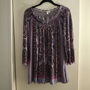 Madison Women's Purple Bohemian Top